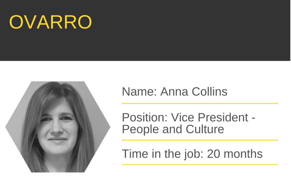 Anna Collins, Vice President, People and Culture at Ovarro